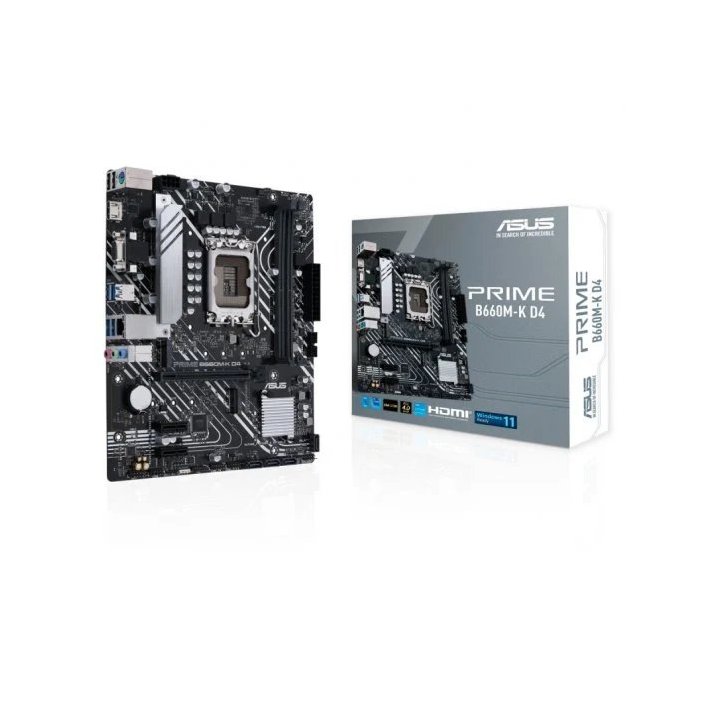 Pb Asus Prime B760m-k D4 Skt 1700 12/13º Gen Ddr4 3200mhz Hdmi Vga 3pcie 2m.2 2.5gb-lan Usb3.2 - 