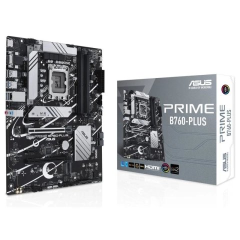 Pb Asus Prime B760-plus Atx Skt 1700 13º/12º Gen 4xddr5 5600mhz Displayport Hdmi Vga 2xm.2.x4 Glan 2.5gb Usb-c