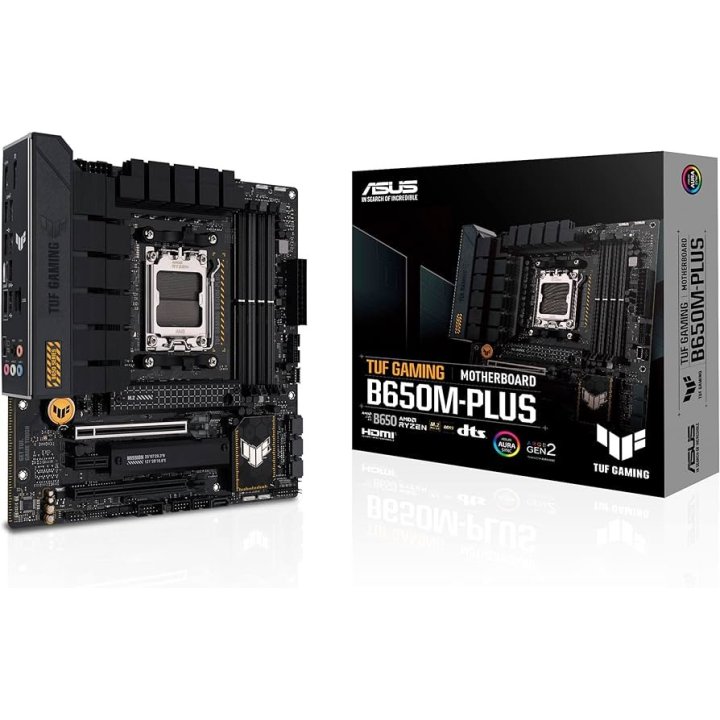 Pb Asus Tuf Gaming B650m-plus M-atx Skt Am5 4xddr5 5200mhz Displayport Hdmi 2xm.2 X4 3pcie 2.5glan Usb-c Usb3.2