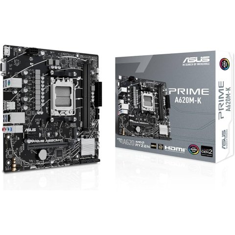 Pb Asus Prime A620m-k Skt Am5 Atx Ddr5-sdram Hdmi Vga Usb 3.2 Gen ,aura,mb