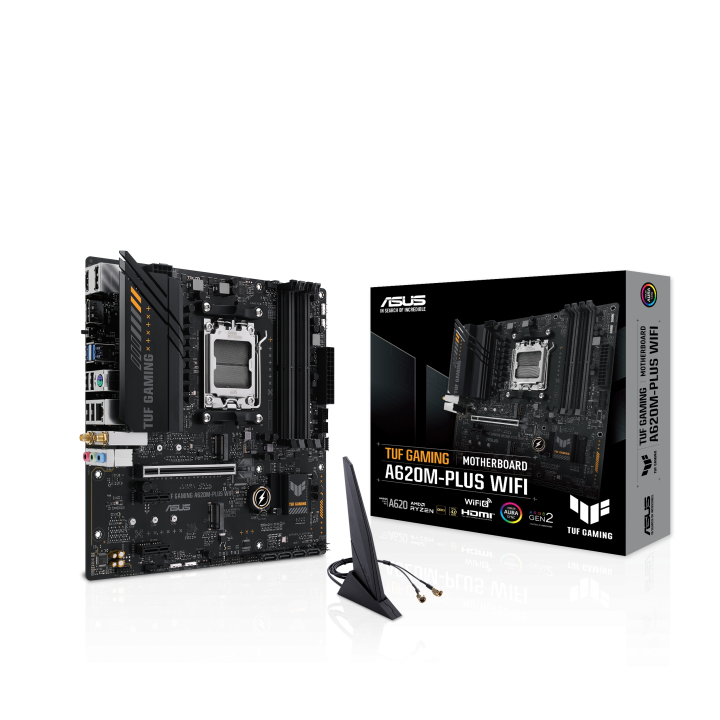 Pb Asus Tuf Gaming A620m-plus Wifi Skt Am5 Usb 3.2 Wifi Aura