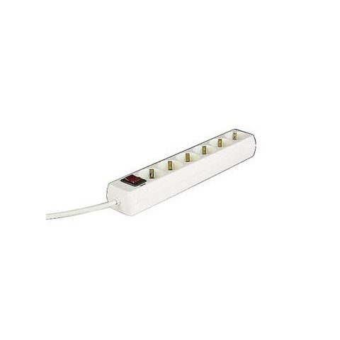 Regleta Alimentacion Hama Con 6 Tomas Interruptor 1,4m Color Blanca