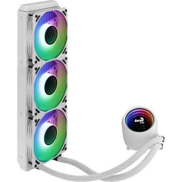 Sistema De Refrigeracion Liquida Aerocool Mirage L360 White 3x12cm Infinity Mirror Rgb-a (adressable) Tdp 550w Para Procesado 2