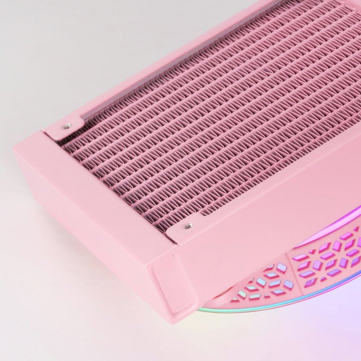 Sistema De Refrigerancion Liquida Mars Gaming Ml-one120 Pink 12x12 Iluminacion Frgb Tpd 200w Para Procesadores Intel Y Amd