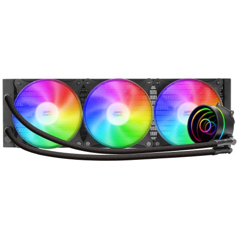 Sistema De Refrigerancion Liquida Mars Gaming Ml-one360 Black 3x(12x12) Iluminacion Frgb Tpd 550w Para Procesadores Intel Y A
