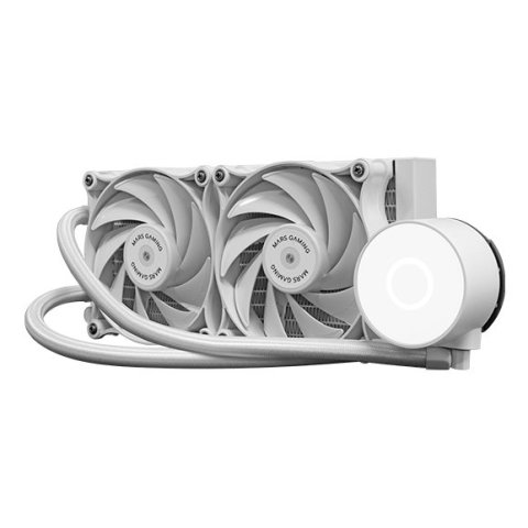 Sistema De Refrigeracion Liquida Profesional Mars Gaming Mlpro240w Blanco 2x120mm Fdb Cobre Intel Am
