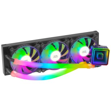 Sistema De Refrigeracion Liquida Mars Gaming Ml-ultra360 Black 3x12cm Iluminacion Argb (adressable) Tpd 650w Para Procesadore
