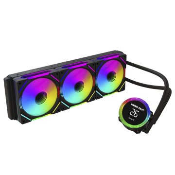Sistema De Refrigeracion Liquida Keep Out Xwc-360 Pro Argb Intel Y Amd Vent 3x120mm Display Tempcolor Negro 2