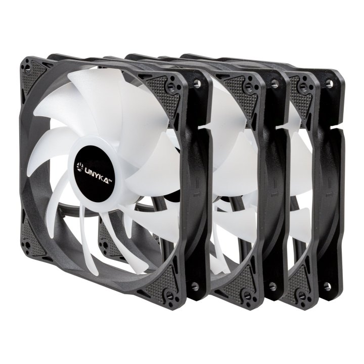 Sistema De Refrigeracion Liquida Unyka Uk353101 Aquastorm 360 Negro 3x Vent. 120mm 1800 Rpm Argb Display Intel Amd