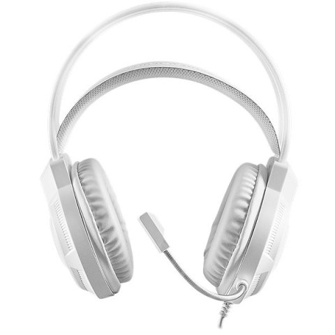 Headset Mars Gaming Mh124 Frgb Jack 3.5mm Alimentacion Usb Control Volumen Color Blanco
