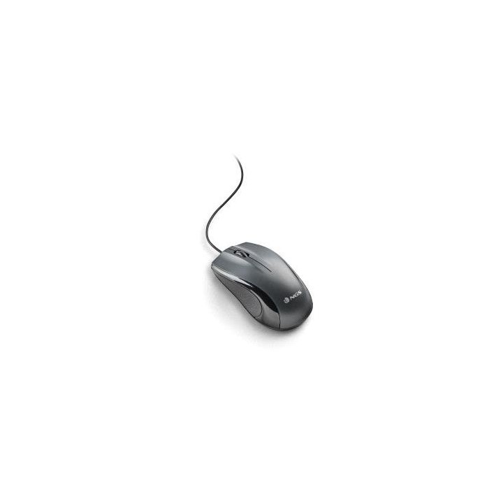 Mouse Ngs Musk Laser Con Cable De 1200 Dpi Usb Ambidiestros Negro