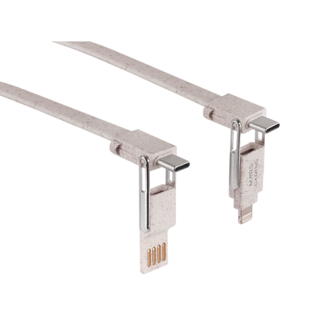 Cable Usb-c A Usb-c 1m Mars Gaming Mca-eco Pack 2 1x1m 1x0,13(llavero) Adaptador Usb-a Lightning 