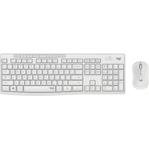 Teclado Y Mouse Wireless Logitech Mk295 Silent Wireless Combo Color Blanco P n 920-009822	