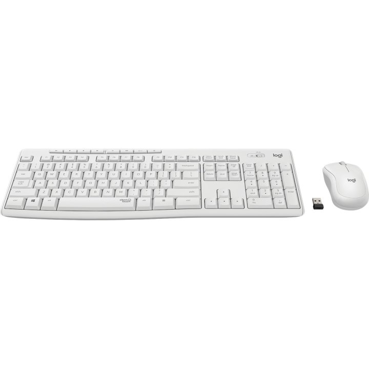 Teclado Y Mouse Wireless Logitech Mk295 Silent Wireless Combo Color Blanco P n 920-009822	