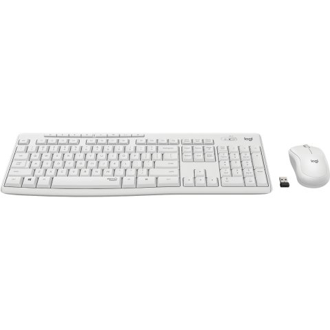 Teclado Y Mouse Wireless Logitech Mk295 Silent Wireless Combo Color Blanco P n 920-009822	