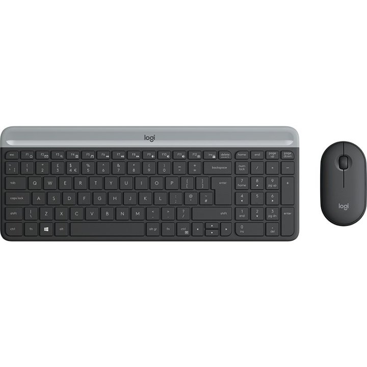 Teclado Logitech Mk470 Slim Combo Negro P n  920-009198