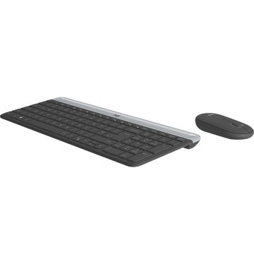 Teclado Logitech Mk470 Slim Combo Negro P n  920-009198 2