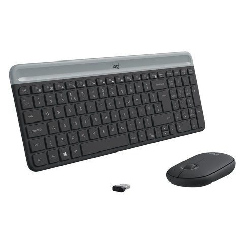Teclado Logitech Mk470 Slim Combo Negro P n  920-009198