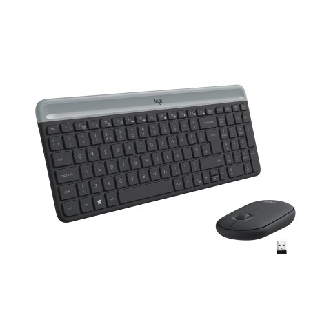 Teclado Logitech Mk470 Slim Combo Negro P n  920-009198