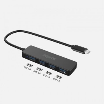 Hub Usb-c Approx Appc54 A 4xusb-a 3.1 2