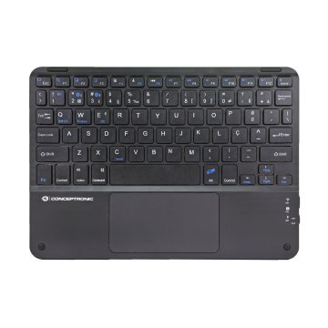 Teclado Mini Bluetooth 10" Conceptronic Portugues Con Touchpad Tobin01pt
