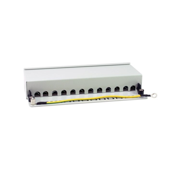Patch Panel De Sobremesa Equip Cat.6a Apantallado 12 Puertos Color Negro (ral 7035)