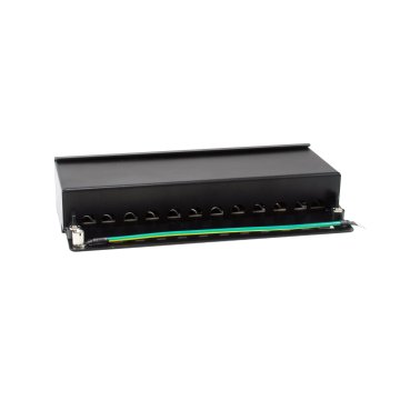 Patch Panel De Sobremesa Equip Cat.6a Apantallado 12 Puertos Color Negro (ral 9005) 2