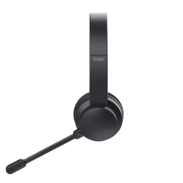 Headset Trust Ayda 25463 Wireless Supraaural Microfono Con Cancelacion De Ruido Y Diadema Ajustable