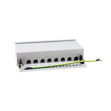 Patch Panel De Sobremesa Equip Cat.6a Apantallado 8 Puertos Color Gris Claro (ral 7035) 2