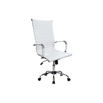 Silla De Oficina Equip Respaldo Alto Color Blanco...