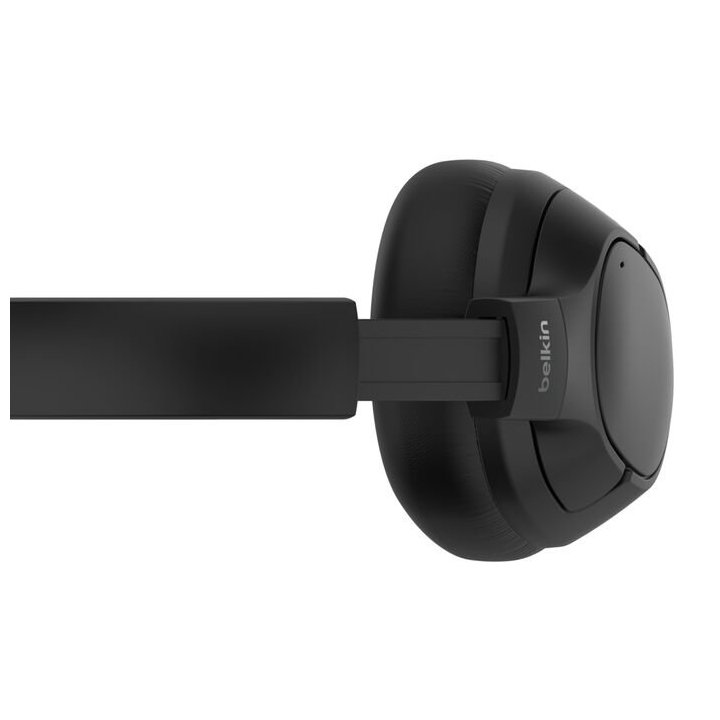 Headset Bluetooth Belkin Aud008hqbk Circumaural Con Cancelacion Ruido, Carga Usb-c Negro