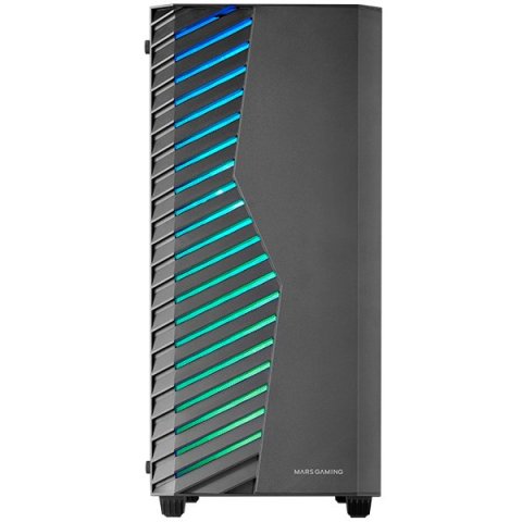 Caja Atx Semitorre Gaming Mars Gaming Mcvolt Ventana Cristal Templado Argb Gpu 327-267mm 2x3.5 2x2.5 Negro