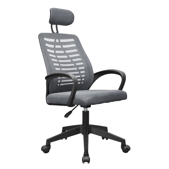 Silla Ergonomica Mars Gaming Mgcergobbgr Gris Respaldo En Malla Transpirable Reposacabezas Ajustable