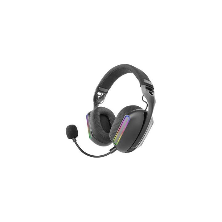 Headset Bluetooth Mars Gaming Mhwpro 7.1 Tecnologia 3d Bt 2.4ghz Jack 3.5mm Argb Bat 40h Negro