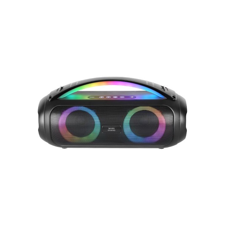Altavoz Bluetooth Portable Mars Gaming Mspulsew Negro 50w Ultrabass Rgb Bat. 8h Bt Usb Aux Fm Microsd