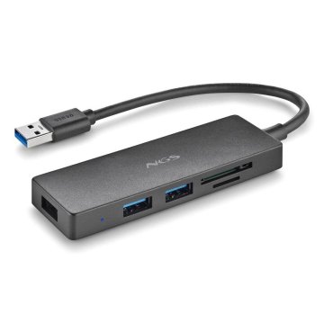 Hub  Usb 3.0 Ngs Ihubreader  Con Lector De Tarjeta Sd Y Micro Sd Y 3 Puertos Usb 3,0 Cable 190mm 2
