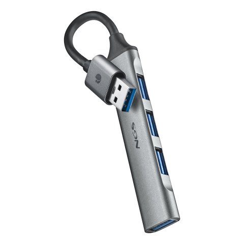 Hub Usb Ngs Ihub4micro Un Usb 3,2 Gen1 Y 3 Usb3,2 Cable 100mm