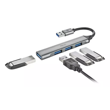 Hub Usb Ngs Ihub4micro Un Usb 3,2 Gen1 Y 3 Usb3,2 Cable 100mm 2