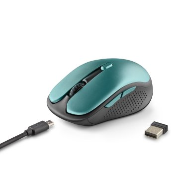 Mouse Ngs Wireless Evorustice Recargable Con Teclas Silenciosas Azul Hielo 2
