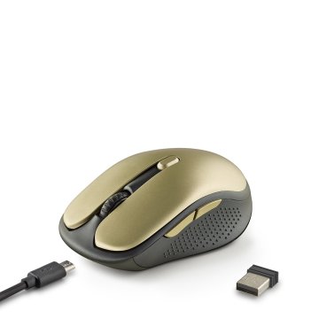 Mouse Ngs Wireless Evorustgold Recargable Con Teclas Silenciosas Oro 2