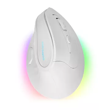 Mouse Mars Gaming Mmskw Wireless Ergo Paw3104pro 8400 Dpi Ajustable 9 Botones Mecanicos Huano Blanco
