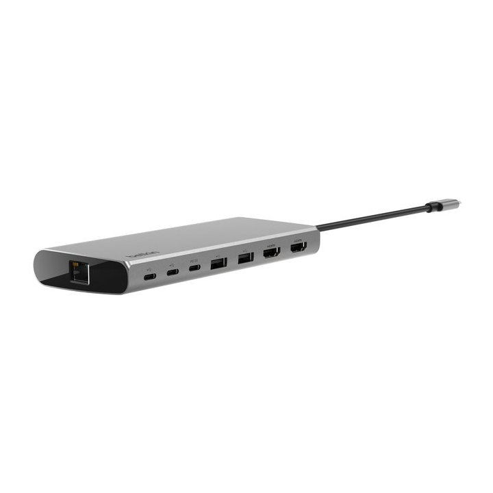 Docking Usb-c Belkin Inc015btsg A 2xhdmi 4k 2xusb-a 3.0 1xrj45 3xusb-c Pd 100w