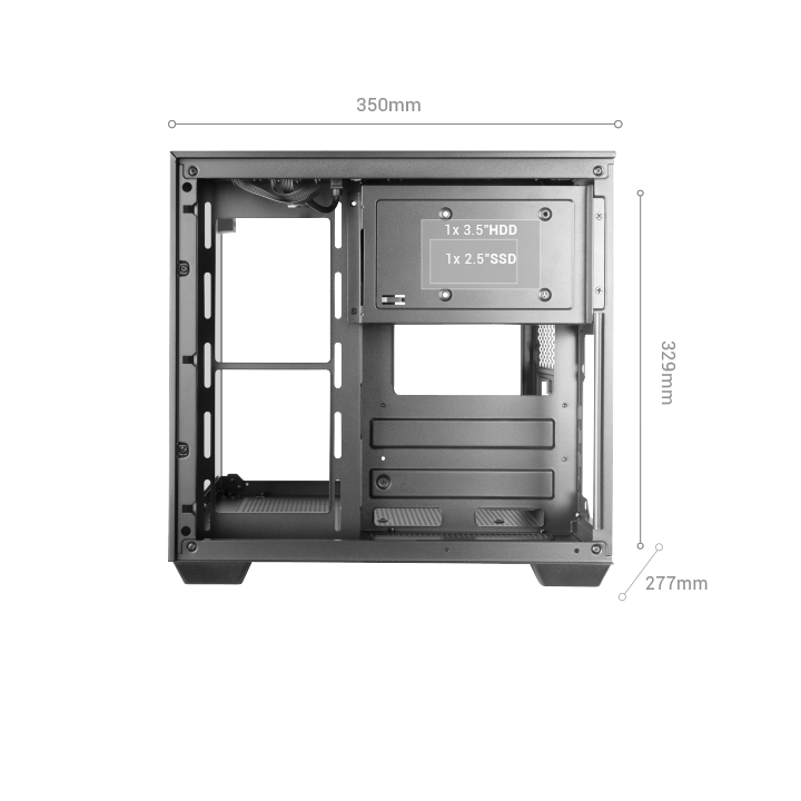Caja Microatx Gaming Mars Gaming Mcvisionmw...