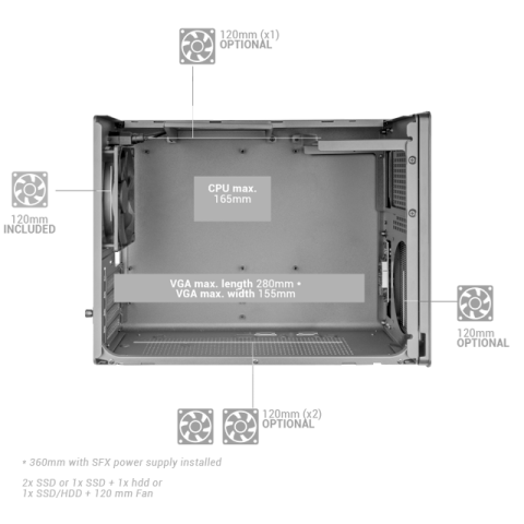 Caja Microatx Mars Gaming Mcxps Cristal...