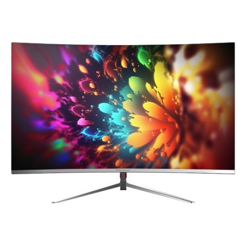 Monitor 27" Curvo Dp Hdmi Mars Gaming Mv27 Ips Fhd 200hz 1ms 250cd m² 1500r Vesa 100x100 Blanco