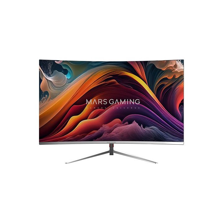 Monitor 27" Curvo Dp Hdmi Mars Gaming Mv27 Ips Fhd 200hz 1ms 250cd m² 1500r Vesa 100x100 Blanco