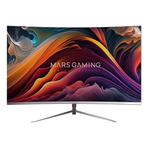 Monitor 27" Curvo Dp Hdmi Mars Gaming Mv27 Ips Fhd 200hz 1ms 250cd m² 1500r Vesa 100x100 Blanco