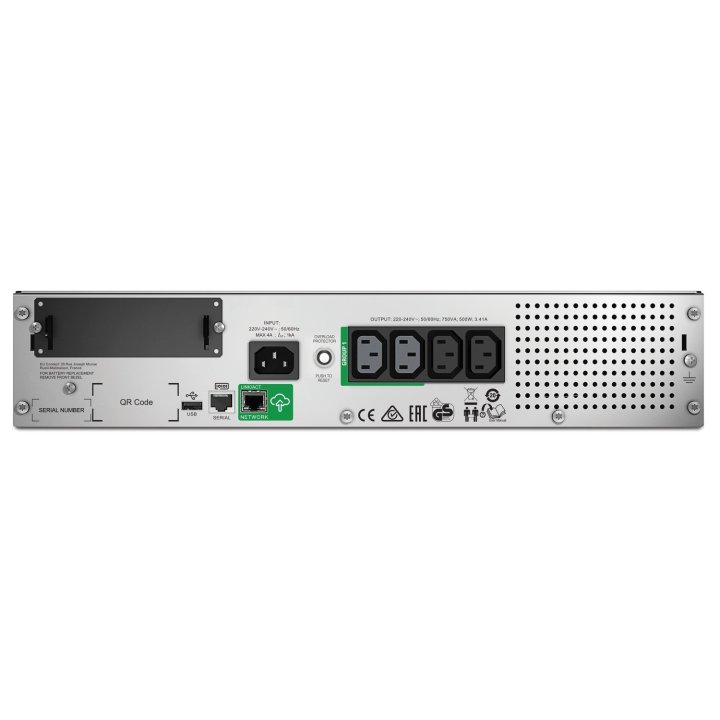 Sai Apc Smt750rmi2uc Smart Ups 750va 500w 230v 4xiec Rm 2u Formato Rack Smartconnect