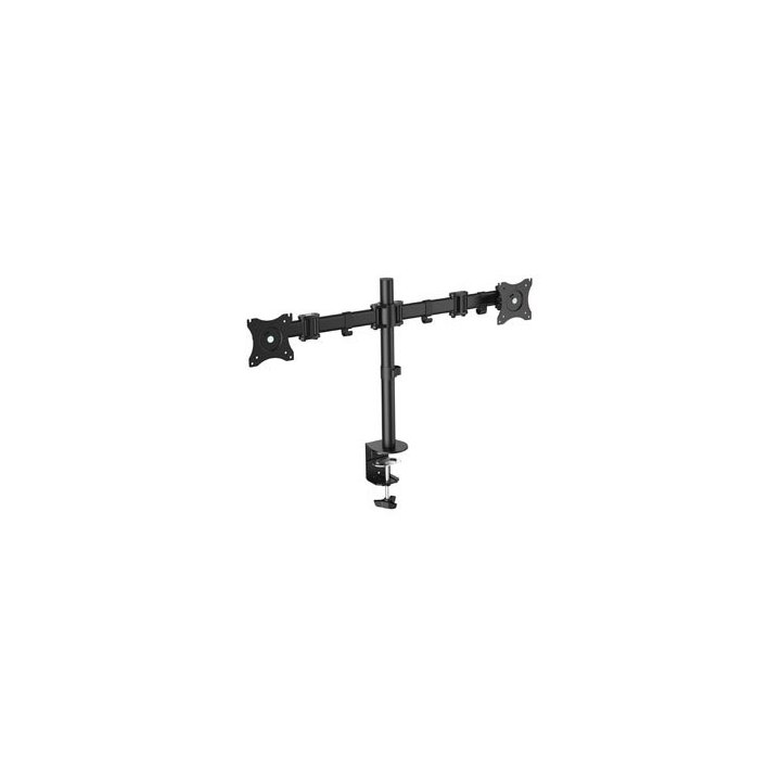 Soporte De Mesa Equip 650115 Para 2 Pantallas 13"-27" De Brazo Inclinable Y Giratorio 360§ Max. Vesa 100x100 Hata 8kg
