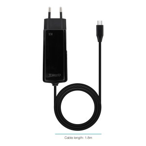 Cargador De Pared Tooq Tqlc-usbcgan90pd-c Usb-c Pd 90w Con Sistema Gan Color Negro Cubico 2